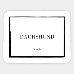 Dachshund Dad Sticker